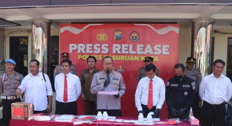 Polres Pasuruan Kota Ungkap Peredaran Narkoba, Empat Tersangka Berhasil Diamankan