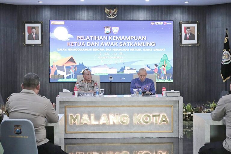 Polda Jatim Gelar Latkatpuan Satkamling Untuk Harkamtibmas Hadapi Pemilu 202